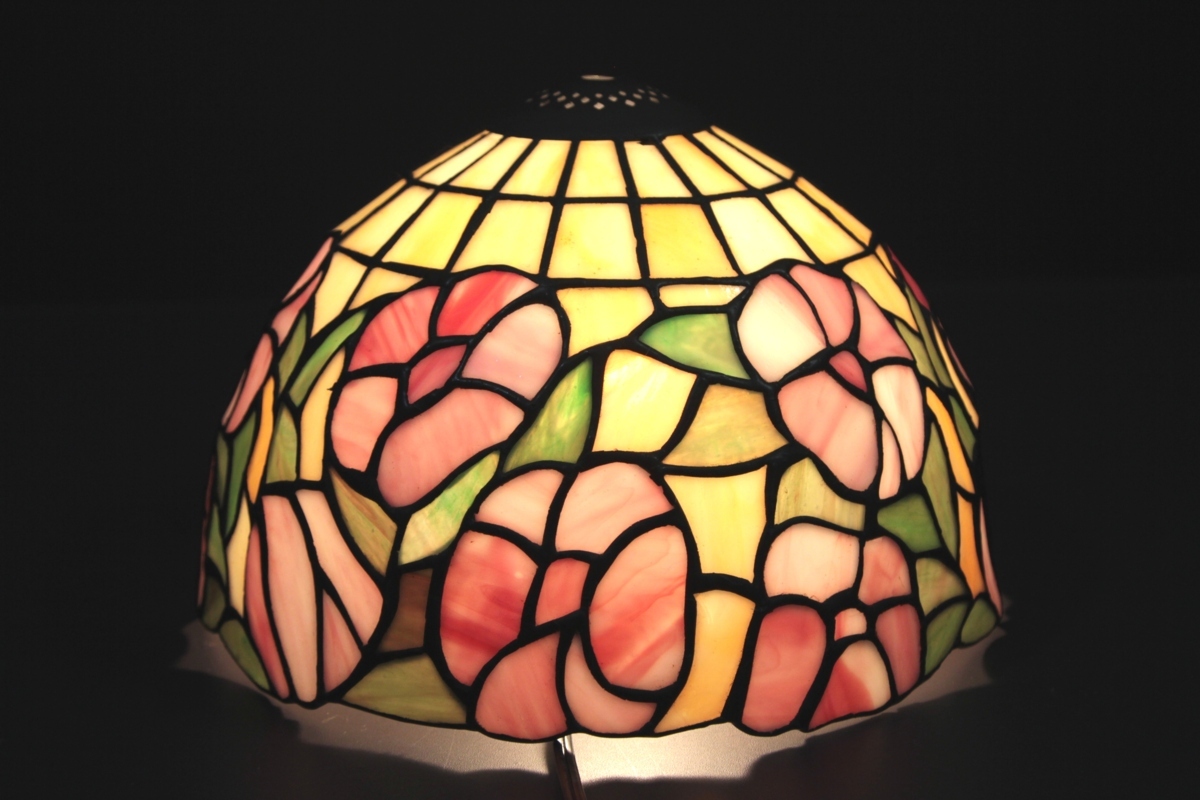 ★★★ Flower drawing stained glass hat ★★★ 67, hand craft, handicraft, glass crafts, Stained glass