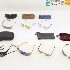 アディダス スポーツサングラス、レイバン RB3025 W3173、ダイワ プロビジョン BR-4370・LSPデザインズ EYEWARE 他 計7点セットの画像1