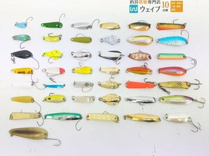 フォレスト MIU 4.2g、ダイワ シルバークリーク 2.5g、コータック 山女魚 5g、アブガルシア トビー 4g 1/8oz 他 計42点セット