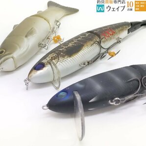 ガンクラフト ジョインテッドクロー 178、ファットラボ ネコソギ DSR、デプス NEW スライドスイマー 145SS 他 計9点セットの画像3