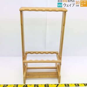 【東京都杉並区 店舗渡し限定 Undeliverable】木製 ロッドスタンド 12本用 計2点の画像2