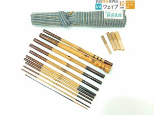 和竿 銀座東作謹製 たなご竿 114cm 3尺7寸 10本継 替えハカマ付属 美品