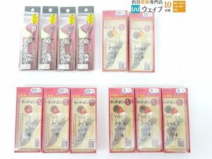 シマノ 太刀魚ゲッター 5号・三宅商店 タッチポン 陸 S 14g・3S 6.5g・SS 9g 計12点セット 未使用品