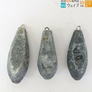 胴付き・六角・夜光・タコ鉛 等 号数70～150号 総重量約9.5kg 計30点セット おもり オモリ 錘の画像5