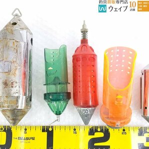 サルカン フック ビーズ コマセカゴ スッテ メタルジグ ゴムヨリトリ 錘 他 小物類 金具 など 総重量 約14.5kg ジャンク品の画像2