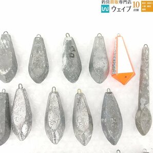 六角型オモリ 等 号数 約70～80号 総重量 約10kg セット おもり オモリ 錘の画像4