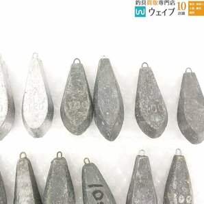 胴突オモリ 六角型オモリ 等 号数 約90～120号 総重量 約11kg セット おもり オモリ 錘の画像4