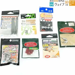 ダイワ バザーズ ワームシンカーTG、オーナーばり ジカリグ シンカー、ラッキークラフト ラッキーリング 等 計61点 セットの画像5