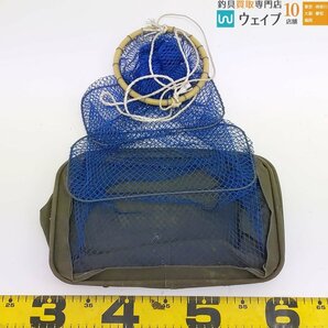 丸型 四角 フラシ、タモ網 他 スカリ ネットビク 計9点セットの画像9