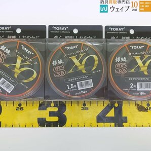 東レ 銀鱗 SS スーパーストロング XO 1.5号・2号・4号、サンライン 磯スペシャル Gパール 1.75号・3号・5号 他 計8点 新品の画像2