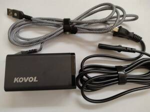 ■KOVOL 120W USB PD充電器 KV-PC001 社外　type A to Cケーブル付き　　C