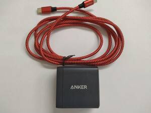 ■アンカー　Anker PowerPort III 2-Port 65W | 急速充電器　A2666　 社外 USB Type-C to C 付き C　