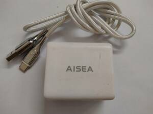 ■AISEA 65W GaN Type C 急速充電器　P65-X65W-1U2C　社外 USB Type-A to C ケーブル　 C　