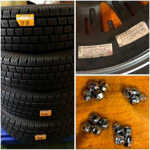  ☆★直接引取大歓迎★ 中古 スタッドレスタイヤ 12インチ 4個 + ボルト16個 数回使用 ice FRONTACE 145/80R12 80/78N LT 2018年製品の画像9