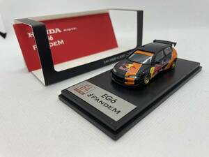 DCM 1/64 ホンダ シビック HONDA CIVIC EG6 PANDEM Red Bull J04-R-524