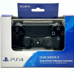 【美品】SONY PS4純正コントローラー DUALSHOCK4 CUH-ZCT2J ワイヤレスコントローラー ジェットブラックの画像1