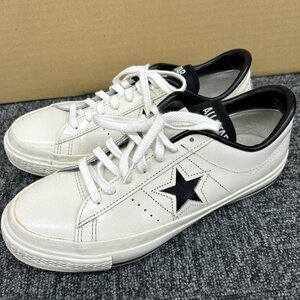 【118836】スニーカー CONVERSE コンバース オールスター レザー メンズ 7 約25.5cm ホワイト