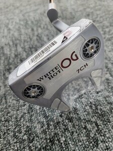 120137。《未開封》ODYSSEY オデッセイ WHITE HOT OG 7CH パター 34インチ カバー付き