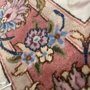 ◆【KO671/105834】ペルシア ニッポン カンパニー 絨毯 イラン タブリーズ KB-268 花柄 117×80㎝の画像5