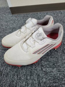 114065。adidas アディダス adizero Q44817 ゴルフシューズ メンズ 26センチ ボア ホワイト