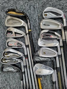 120182。《単品アイアンまとめ1000円～》Callaway PRGR Taylormade 他計14本