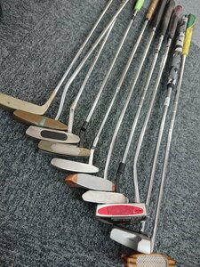 118710《まとめ/1000円～》ゴルフクラブ パターまとめ MIZUNO PING Taylormade 他 計10本