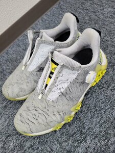 124347。adidas アディダス ゴルフシューズ メンズ 27センチ EVN 791001 グレー シューズケース付き