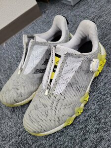 124347。adidas アディダス ゴルフシューズ メンズ 27センチ EVN 791001 グレー シューズケース付き