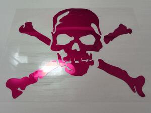  skull cutting sticker Skull C pink mirror snowmobile also ... outdoors for cutting letter cutting type / decal 