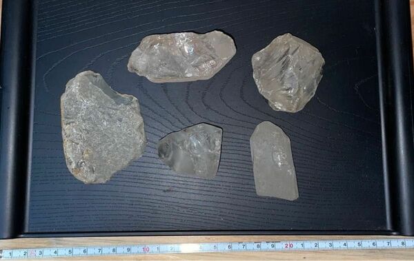 水晶原石　5個 