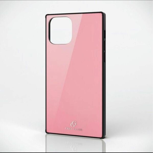 【新品未使用】iPhone 11 Pro ハイブリッドケース ガラス スクエア 背面ピンク