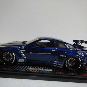 ignition model 1/18 LB-WORKS GT-R （R35）Blue Metallic 0690の画像2