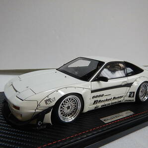 1/18 ignition model Rocket Bunny 180SX white 1109  メーカー完売絶版の画像1