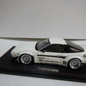 1/18 ignition model Rocket Bunny 180SX white 1109  メーカー完売絶版の画像2