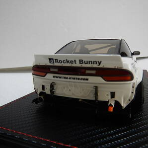 1/18 ignition model Rocket Bunny 180SX white 1109  メーカー完売絶版の画像5