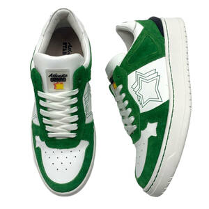 [ size selection ] new goods * regular price 35200 jpy * Atlantic Star z* white sneakers * Star patch *Atlantic STARS*NANTOC* white x green *