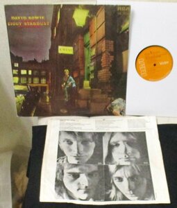 ☆彡 英國盤 David Bowie The Rise And Fall Of Ziggy Stardust And The Spiders From Mars[UK Original '72 RCA Victor SF 8287]MAT 1/1