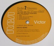 ☆彡 英國盤 David Bowie The Rise And Fall Of Ziggy Stardust And The Spiders From Mars[UK Original '72 RCA Victor SF 8287]MAT 1/1_画像5