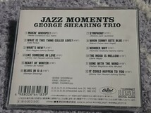  ●CD● THE GEORGE SHEARING TRIO / JAZZ MOMENTS (TOCJ5318)_画像2