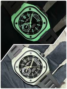 【500本限定】Bell & Ross（ベル&ロス）BR-X5 GREEN LUM【2024年1月印】【極美品中古】【BRX5R-LUM-TC/SRB】