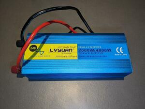 正弦波 インバーター 24V 100V 2000W 最大4000W LVYUAN リョクエン F-2000P 