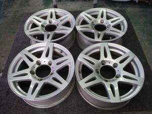 【中古】社外 BS 16x6J +20 PCD139.7 5H 4本セット、ジムニー JB23Wにて使用【送料一律】