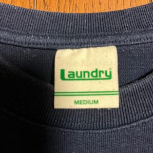 ★Laundry ランドリー は半袖Tシャツ LOVE GOOD MUSIC ★ネイビー Mの画像4