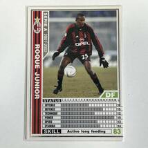 ♪♪WCCF 01-02 白 ホッキ・ジュニオール Roque Junior AC Milan ♪三点落札で普通郵便送料無料♪_画像1