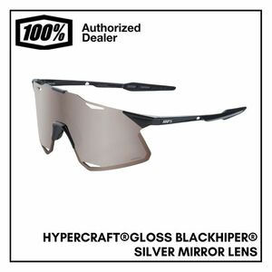 100% サングラス ハイパークラフト HYPERCRAFT Gloss Black HiPER Silver Mirror Lens