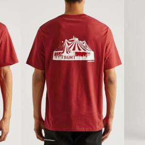 MONCLER FRAGMENT サーカス Tシャツ 赤 XL 新品 定価52800円 モンクレール ジーニアス FRGMT CIRCUS ロゴ HFの画像4
