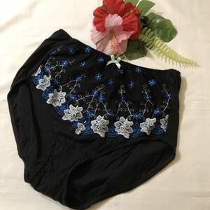 PSu-372☆♪【やたらHighLuxury で・ S-Glammor Design EXCEL EmbroideryⅡ】♪☆エレガンスハイウエストショーツ　3Lサイズ（H102-110cm)