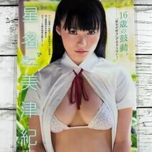 [高品質ラミネート処理][ 星名美津紀 ] EX大衆 2013年4月号 雑誌 切り抜き 5P A4フィルム 水着 グラビア アイドル 芸能人 女優_画像2