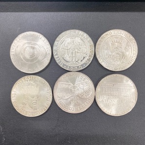 オーストリア 50シリング 銀貨 6枚まとめ 約120g 1363・1963・1924-1974・1365・1816-1966・1622-1972・1970コイン シルバー SILVER 硬貨の画像2