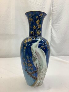 Heinrich 白孔雀のフラワーベース/ハンドペイント/ドイツ製/花瓶/ヴィンテージ 高さ約45cm 中古品 ACB